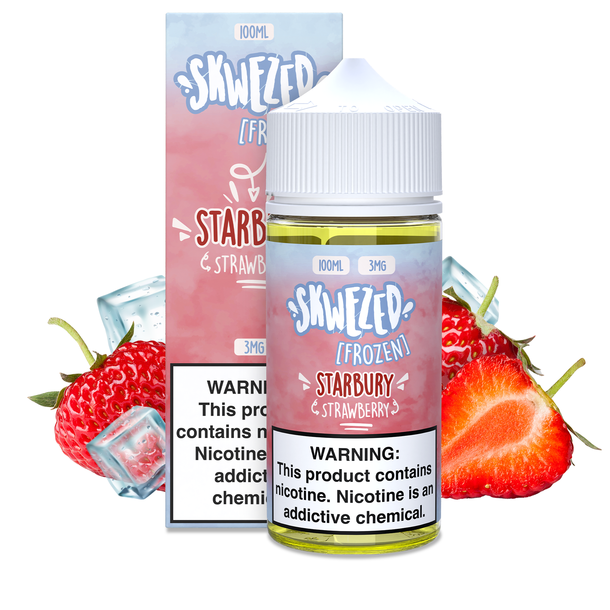 100ml - Skwezed FROZEN - Strawberry (Starbury)  SKWZD