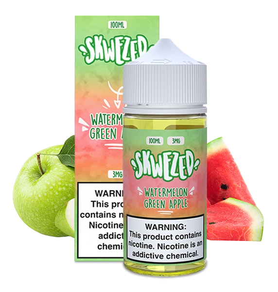 100ml - Skwezed - Watermelon Green Apple (Sour Summer Splash