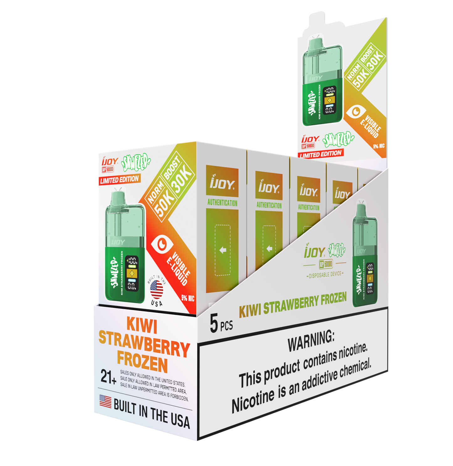 strawberry kiwi-ijoy-ice-xp50k-5/pack