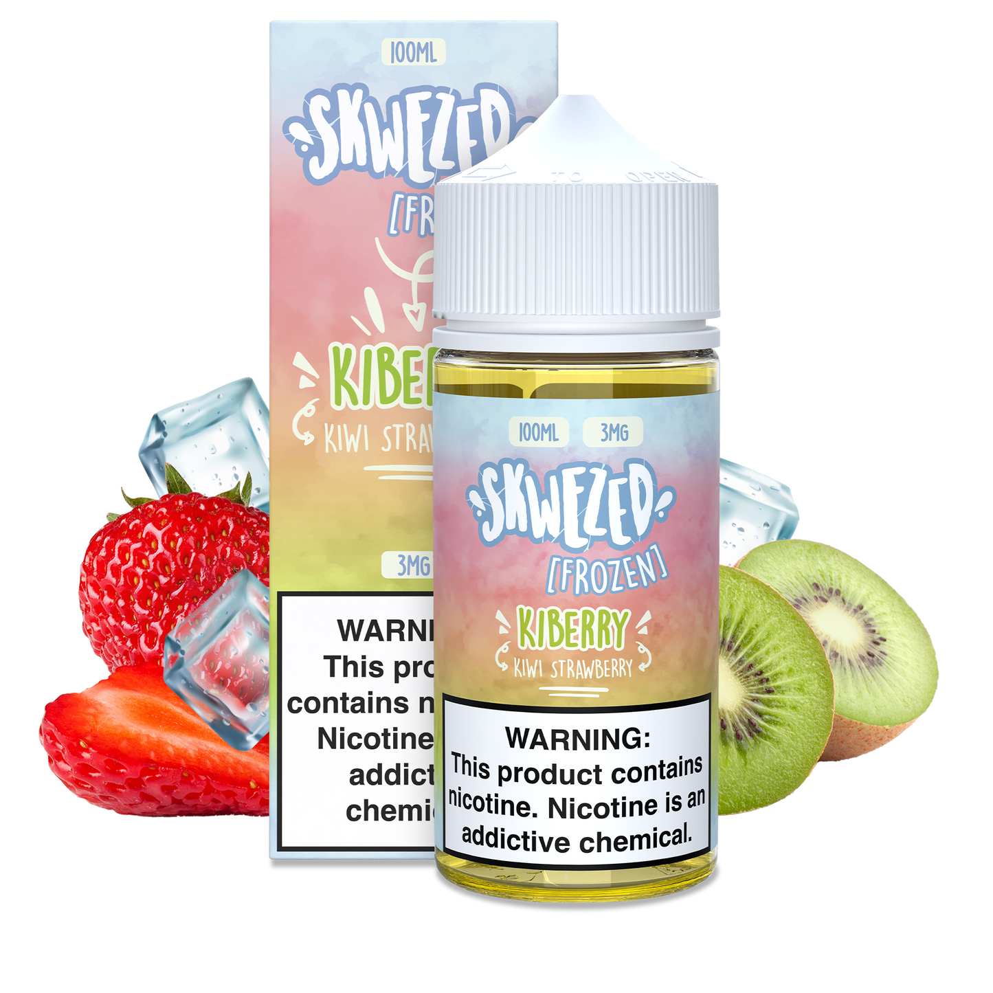 100ml - skwezed frozen - kiwi strawberry (kiberry)