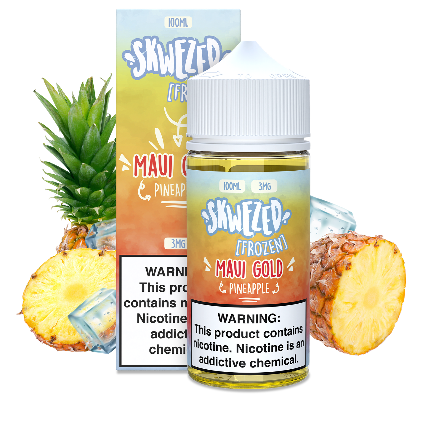 100ml - skwezed frozen - pineapple (maui gold)