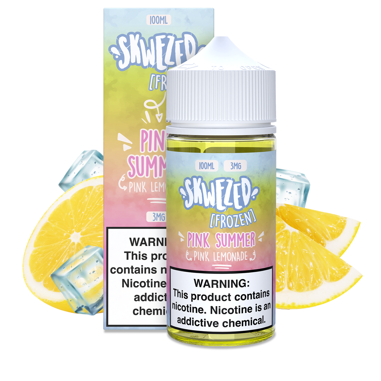 100ml - skwezed frozen - pink lemonade (pink summer)