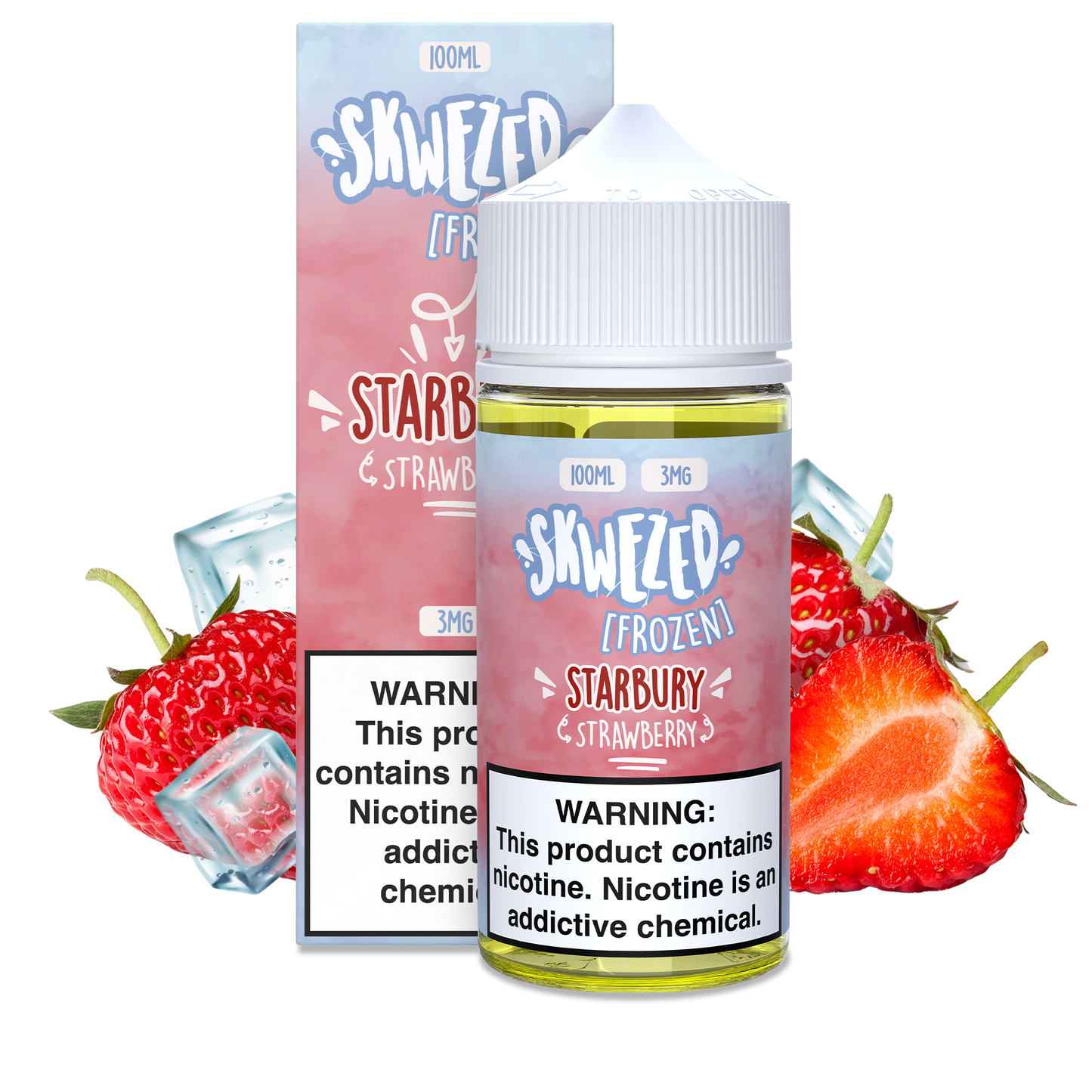 100ml - skwezed frozen - strawberry (starbury)