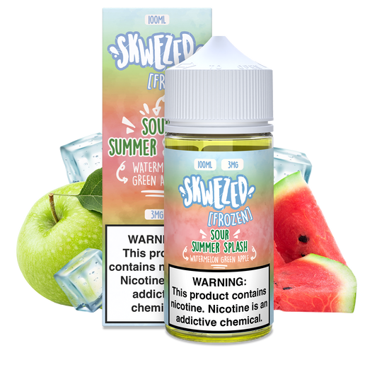 100ml - Skwezed FROZEN - Watermelon Green Apple (Sour Summer Splash)