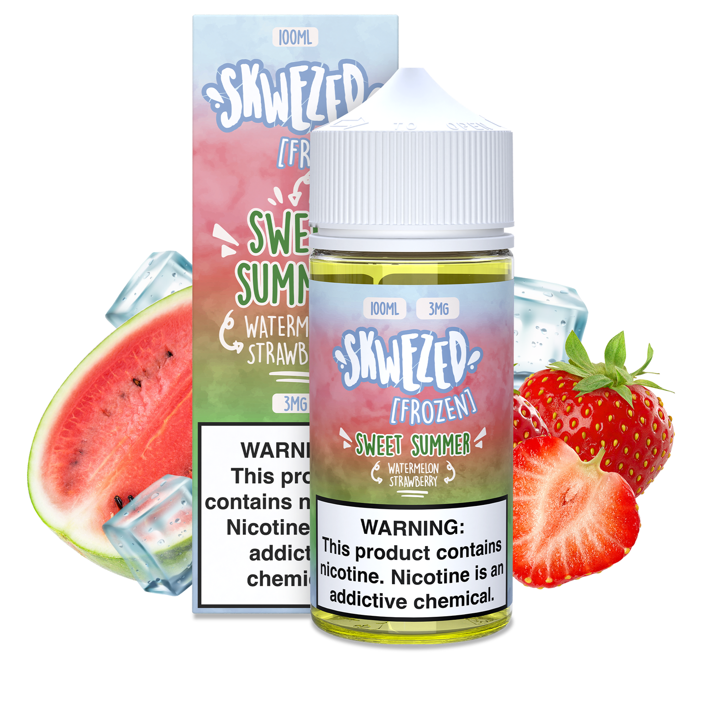 100ml - skwezed frozen - watermelon strawberry (sweet summer)