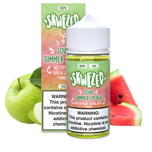 100ml - Skwezed - Watermelon Green Apple (Sour Summer Splash)