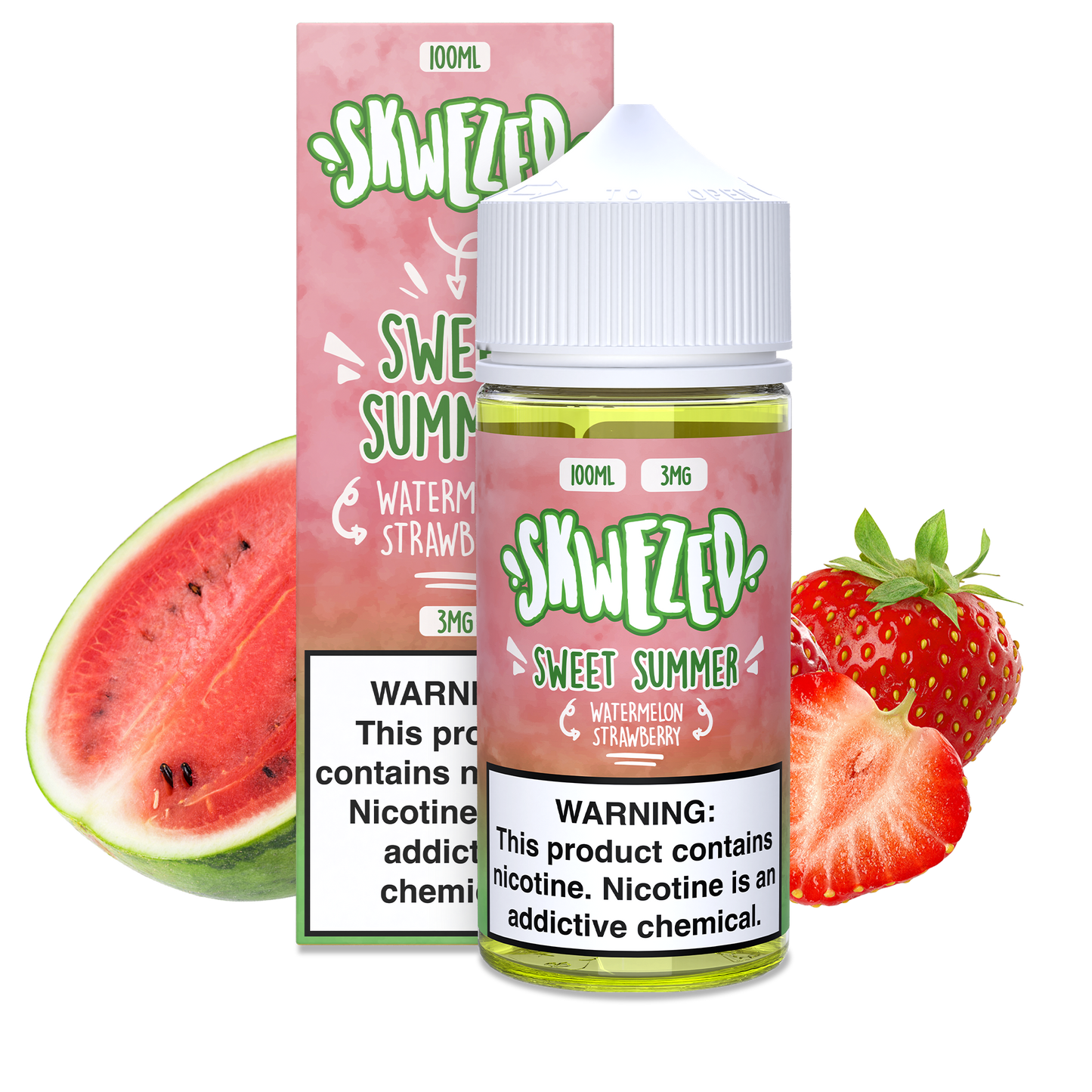 100ml - skwezed - watermelon strawberry (sweet summer)