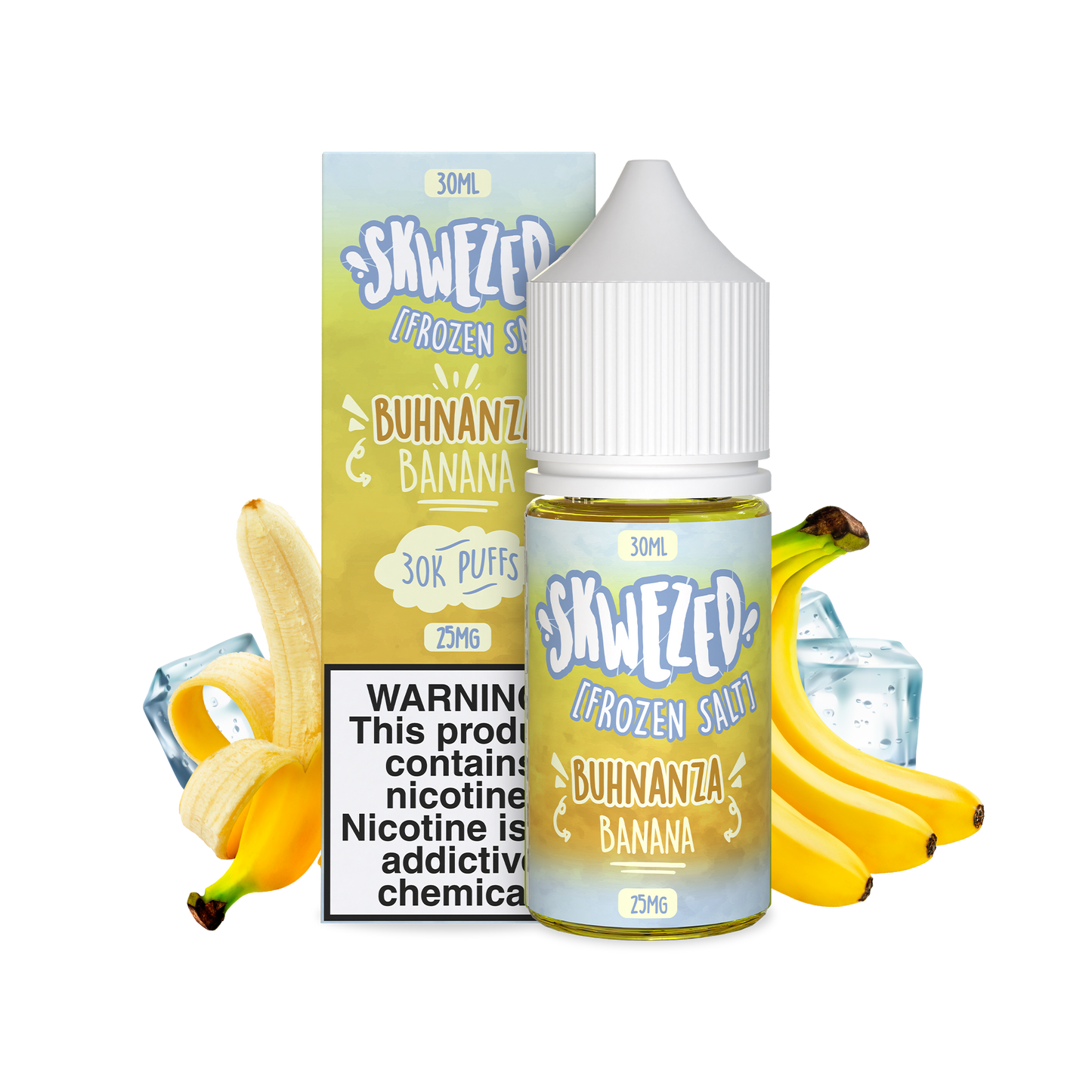 30ml - skwezed salt frozen - banana (buhnanza)