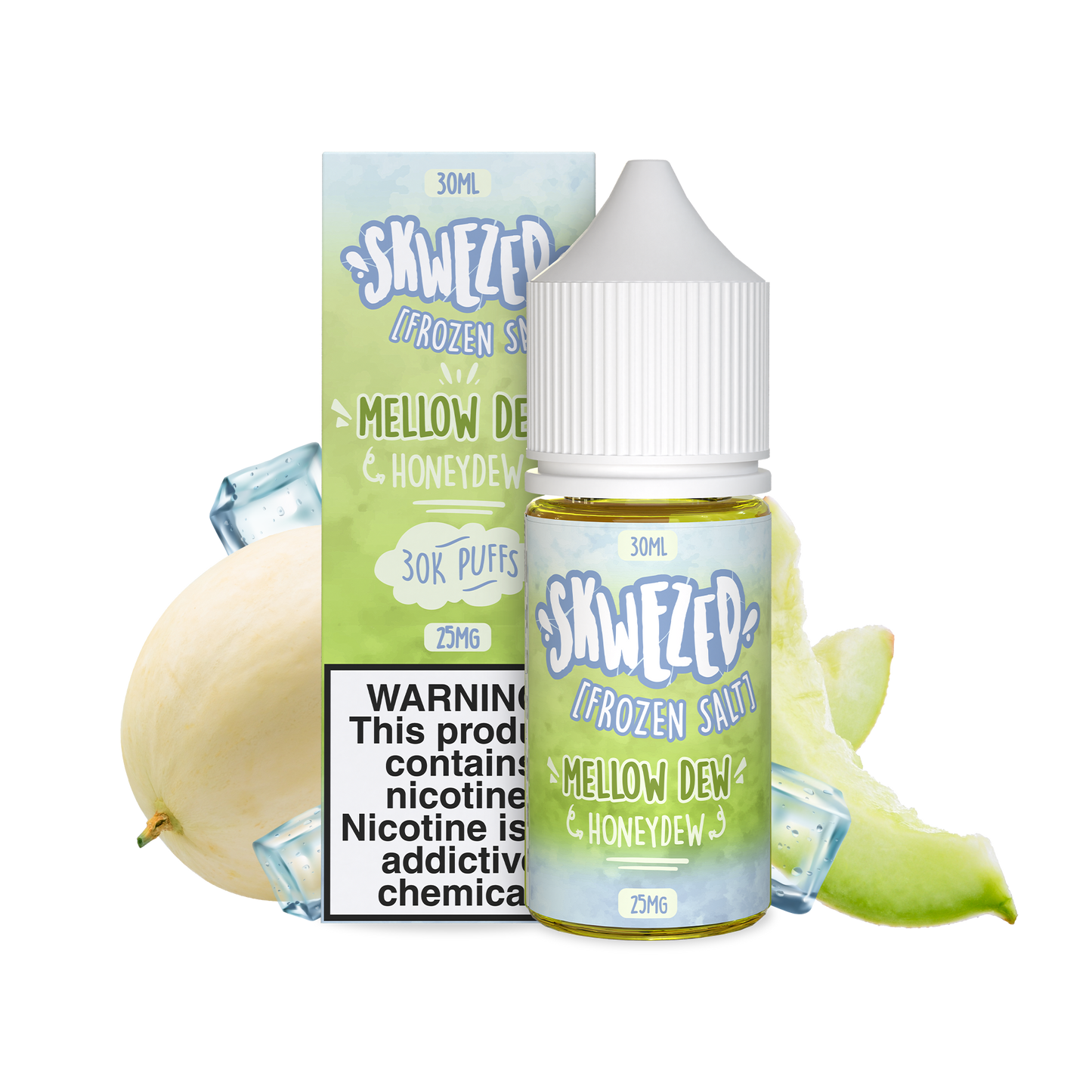 30ml - skwezed salt frozen - honeydew (mellow dew)