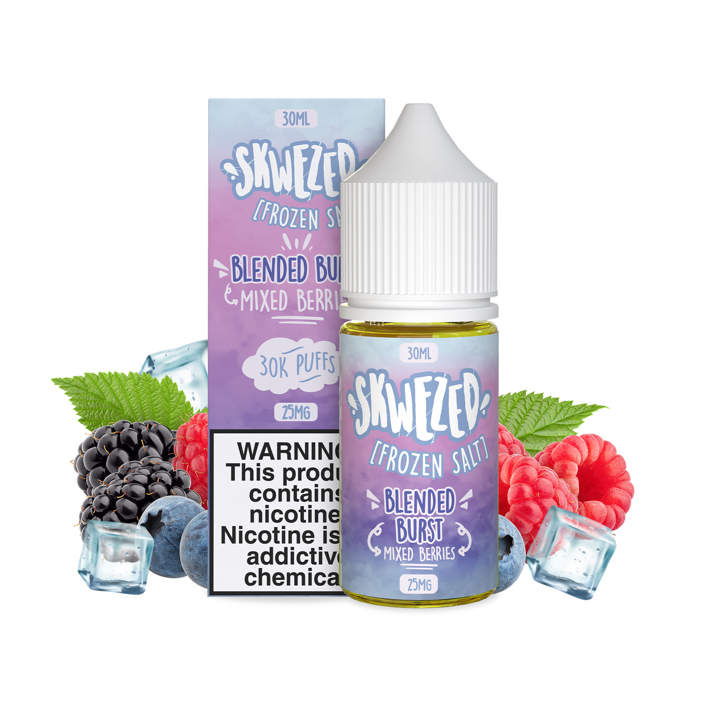 30ml - skwezed salt frozen - mixed berries (blended burst)