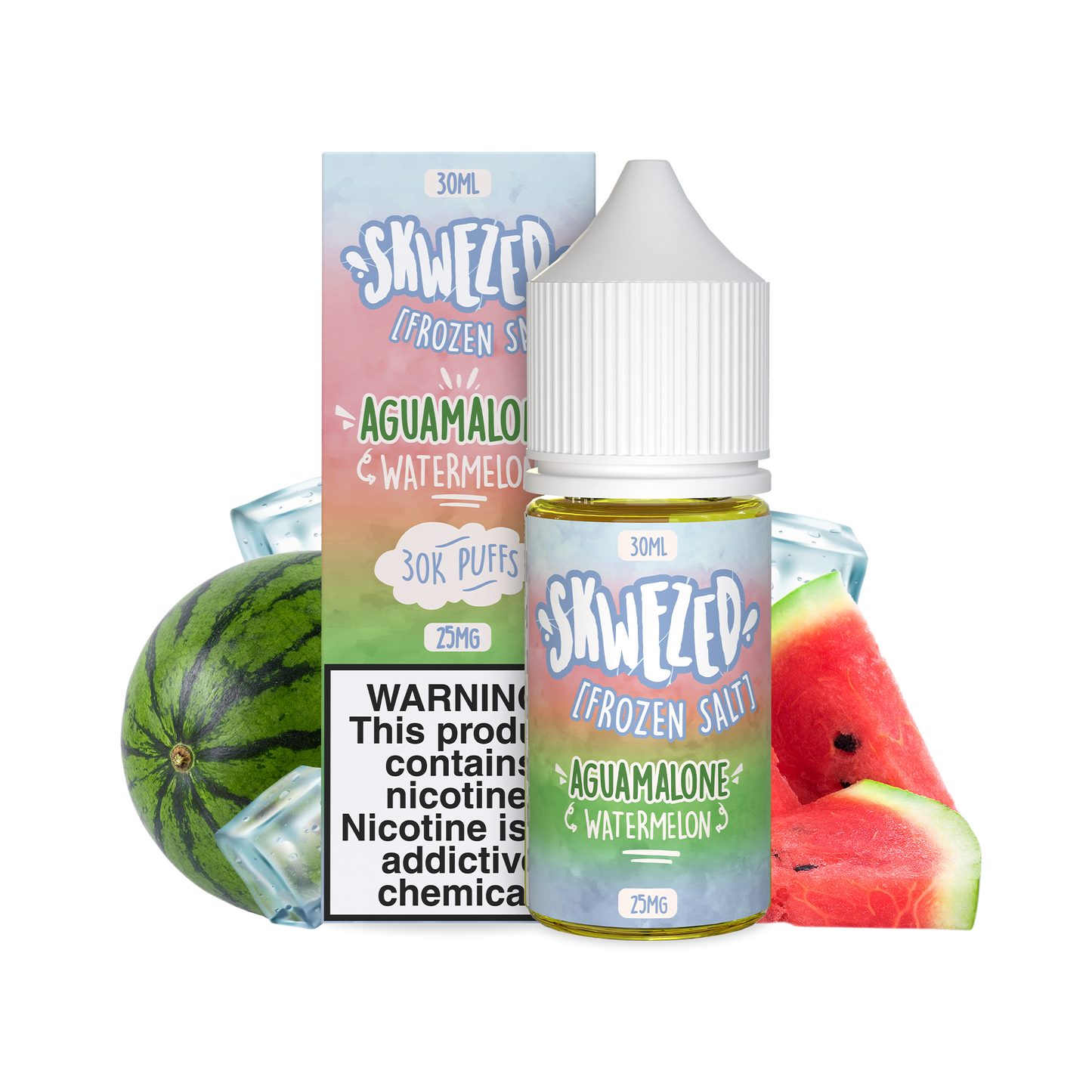 30ml - skwezed salt frozen - watermelon (aguamalone)