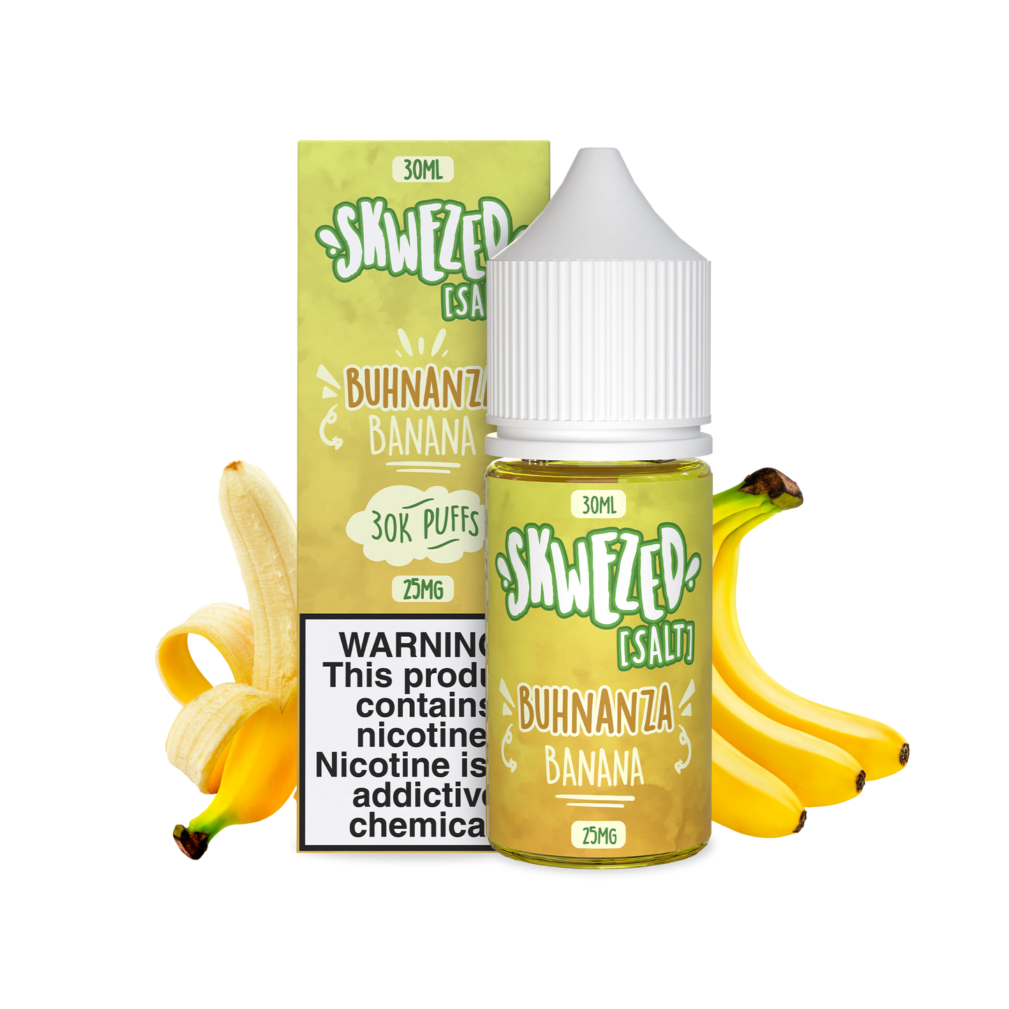 30ml - skwezed salt - banana (buhnanza)