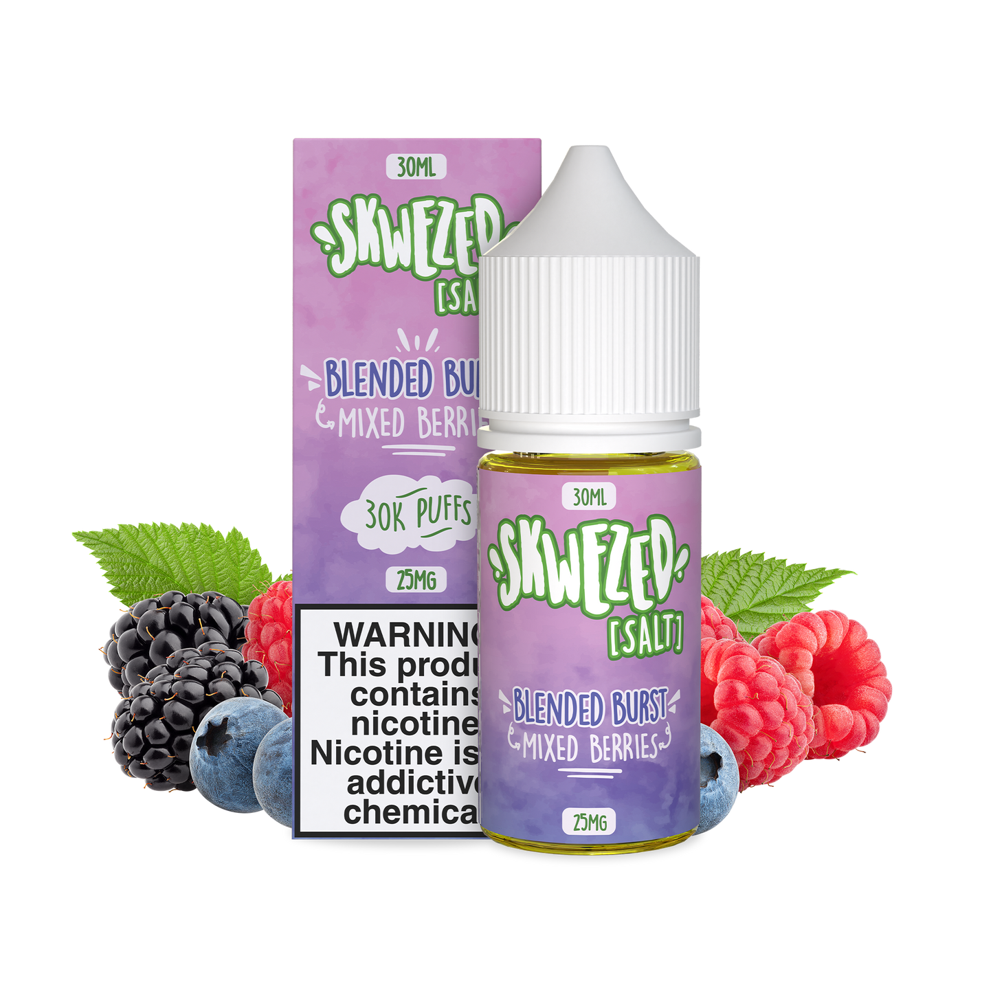 30ml - skwezed salt - mixed berries (blended burst)