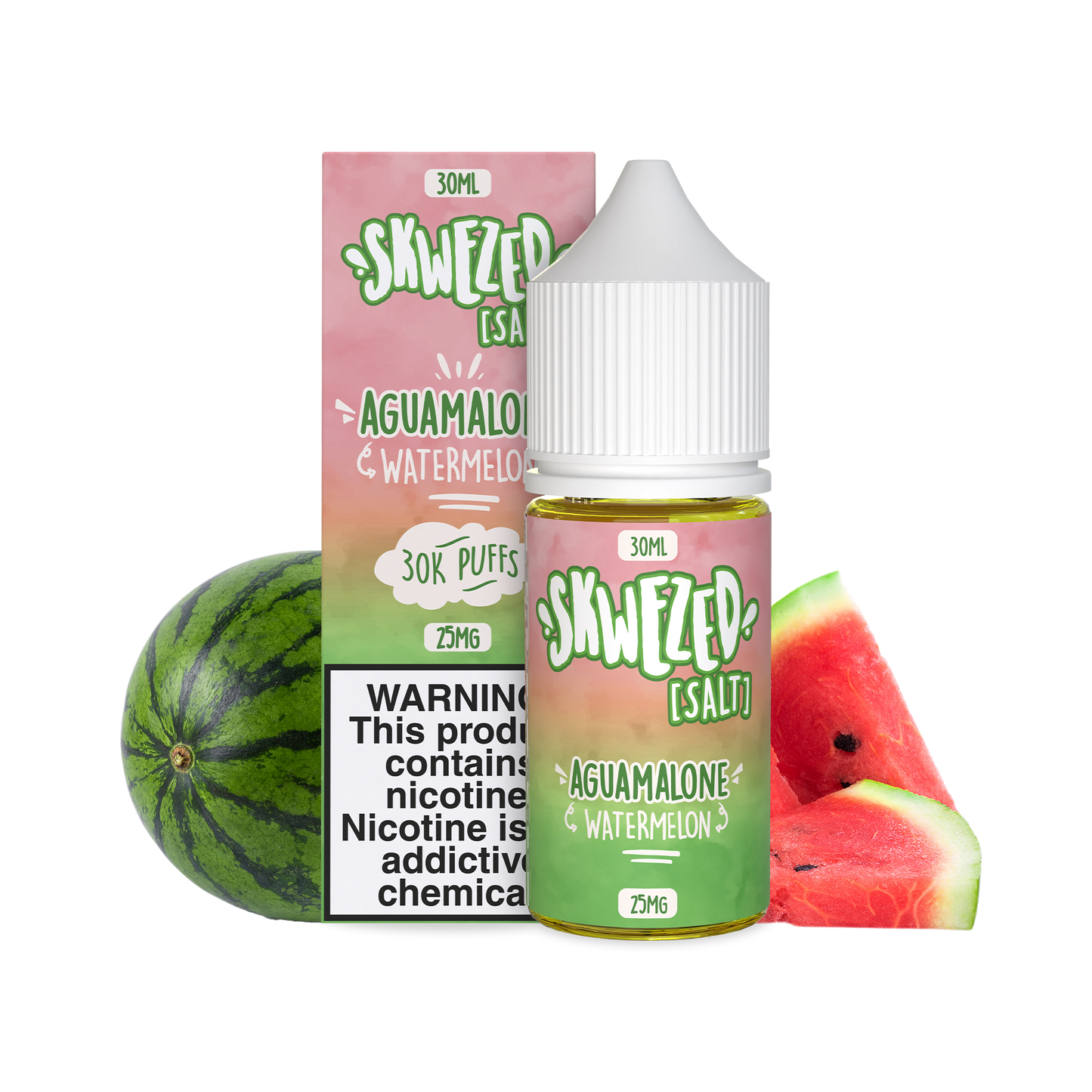 30ml - skwezed salt - watermelon (aguamalone)