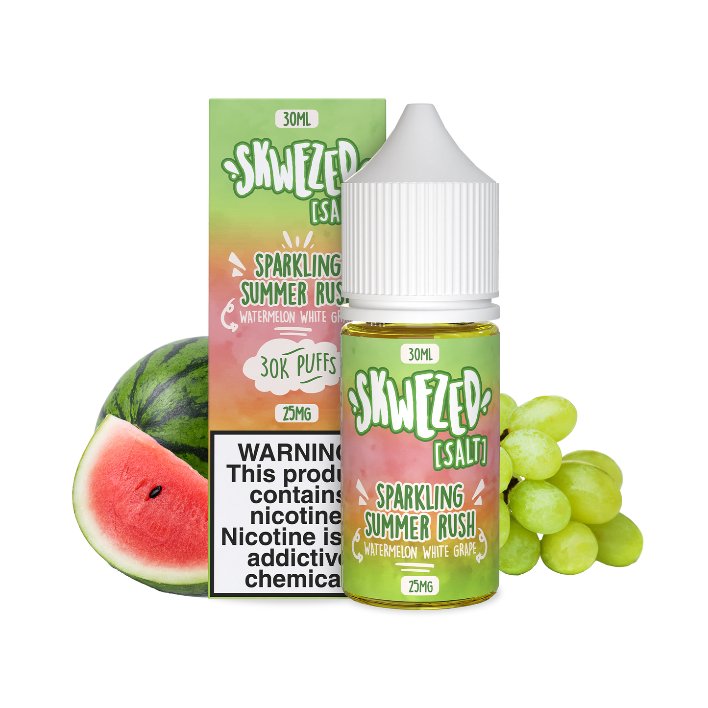 30ml - skwezed salt - watermelon white grape (sparkling summer rush)