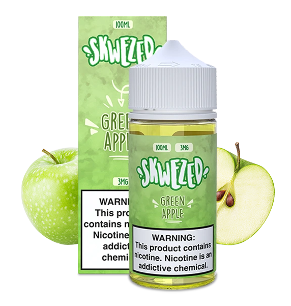 100ml - skwezed - green apple (green pucker)