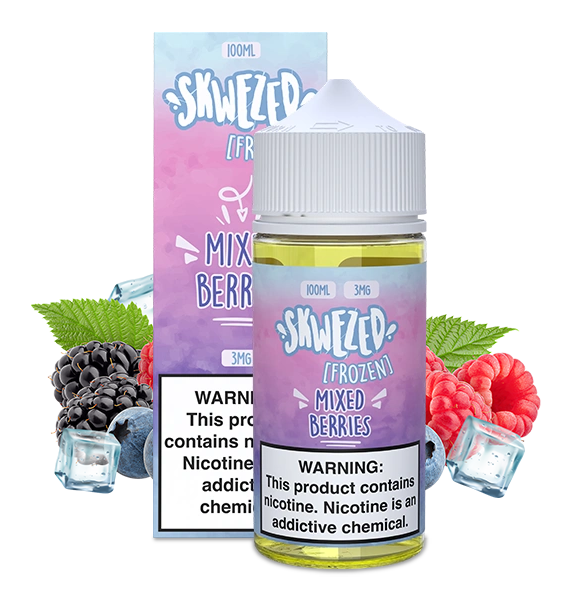 100ml - Skwezed FROZEN - Mixed Berries (Blended Burst) SKWZD 100ml - Skwezed FROZEN - Mixed Berries (Blended Burst) SKWZD