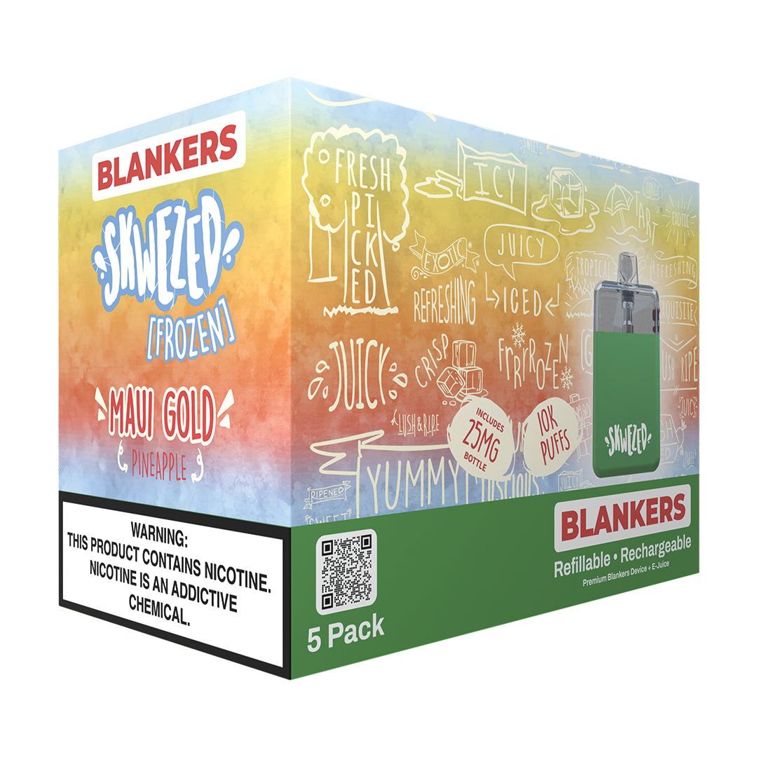 blankers ice (5/pack) w/ free 10ml pineapple