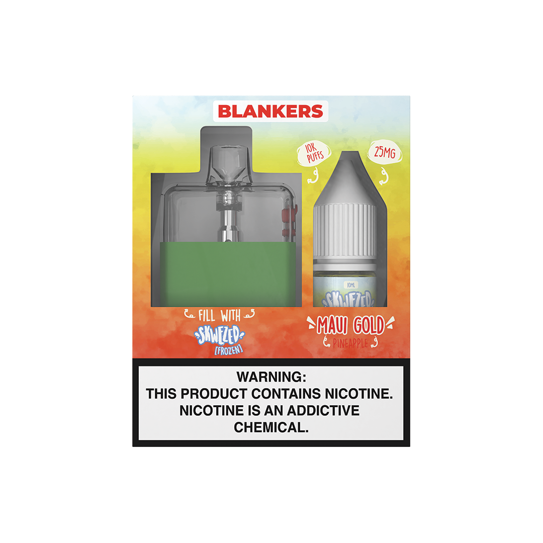 blankers ice (5/pack) w/ free 10ml pineapple