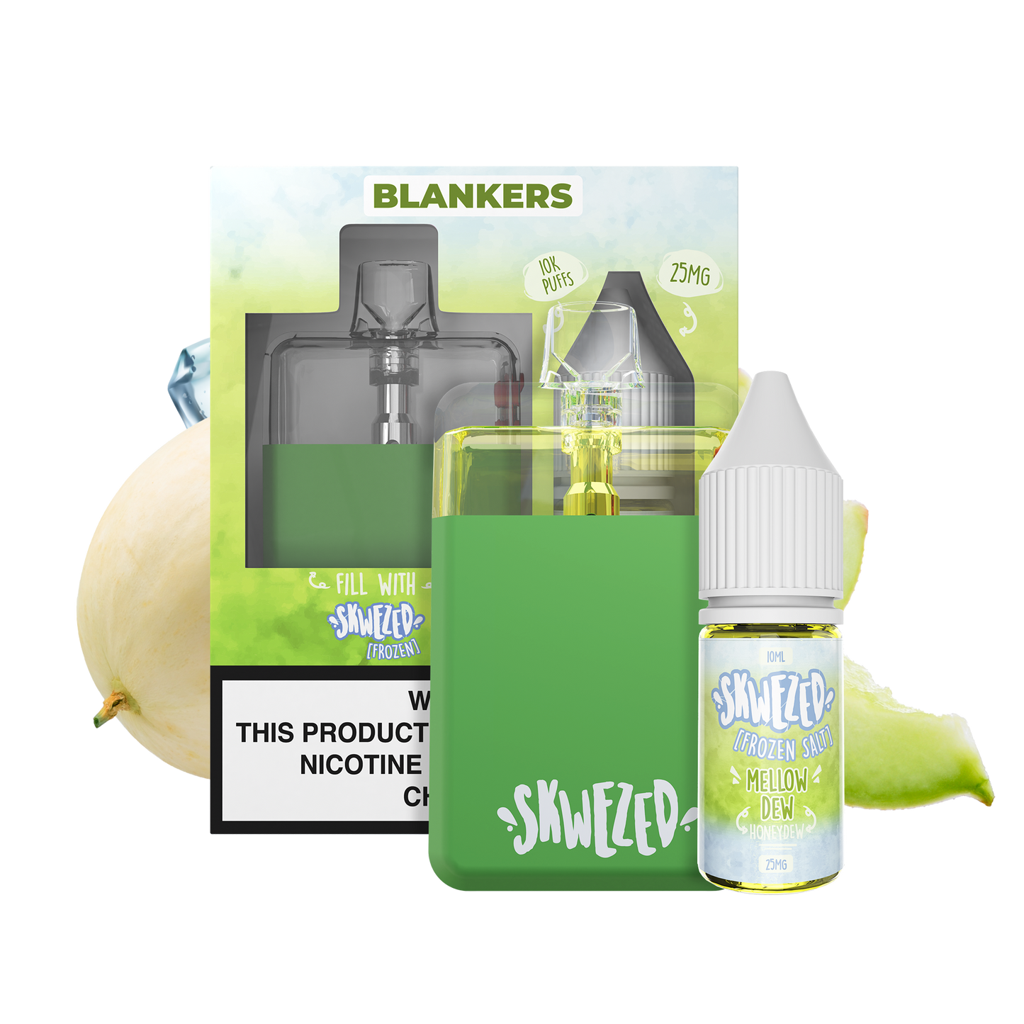 blankers ice (5/pack) w/ free 10ml honeydew