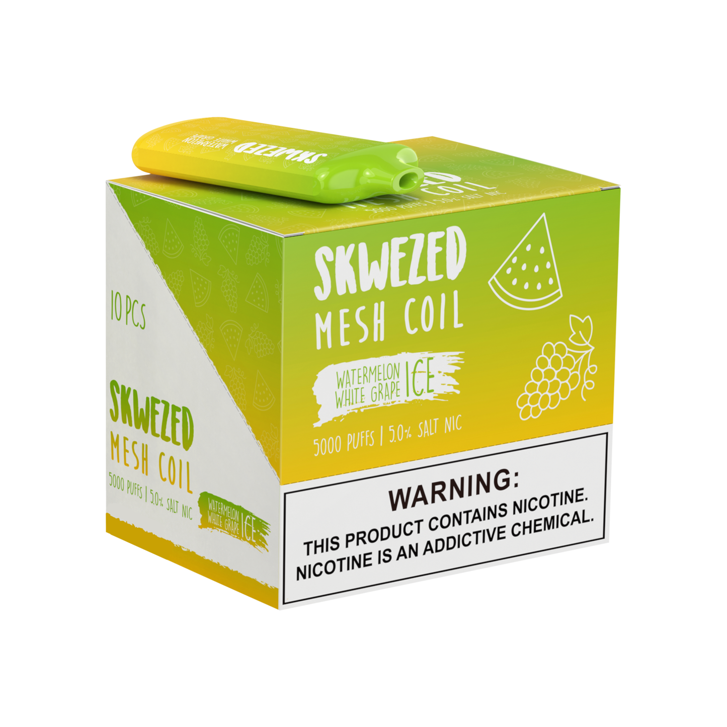 skwezed 5k - watermelon white grape ice (10/pack)